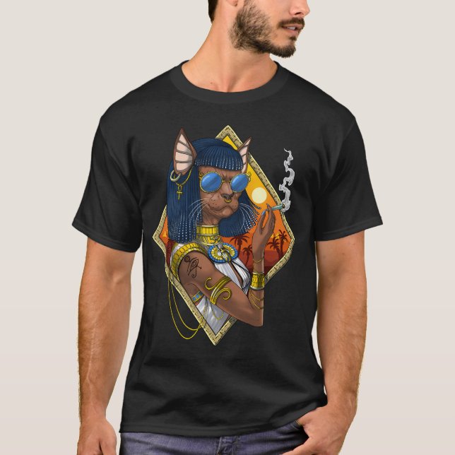 T-shirt Déesse égyptienne Bastet (Devant)