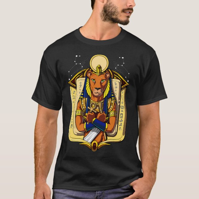 T-shirt Déesse égyptienne Sekhmet (Devant)