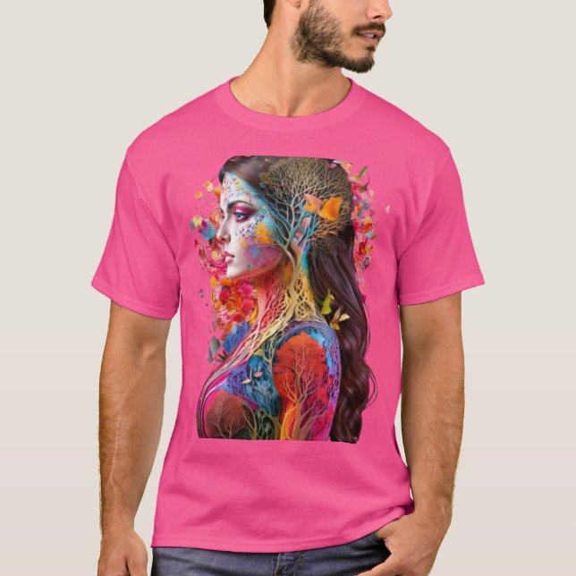 T-shirt Déesse éthérée - Arbre de vie (Devant)