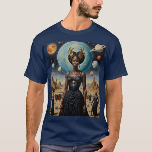 T-shirt Déesse Galactique Désert Planète Chemise