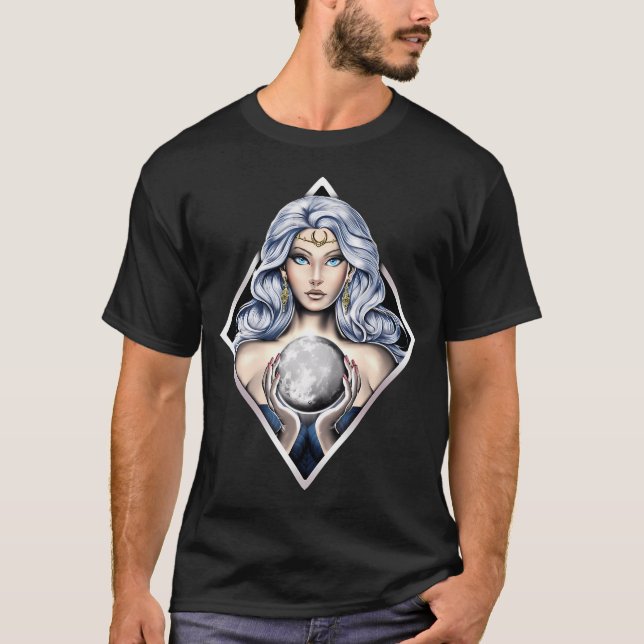 T-shirt Déesse grecque de la Lune Nyx (Devant)