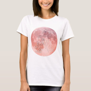 T-shirt Déesse Lunaire Art Céleste – Douce Énergie Féminin