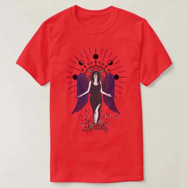 T-shirt Déesse Lune Sorcière Occulte Pagan Wiccan Witchcra (Design devant)