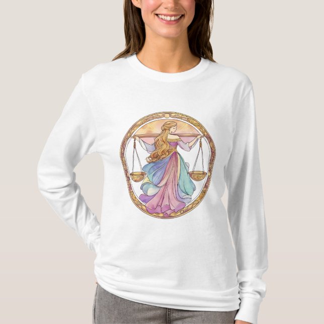 T-shirt Déesse mystique de la Balance (Devant)