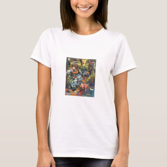 T-shirt Déesse plumée Abstraite Hankamer Artjunkhaus (Devant)