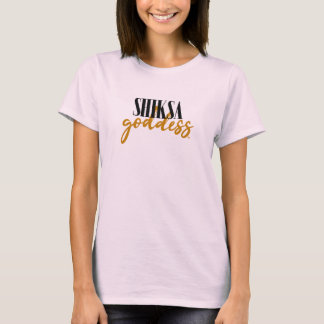 T-shirt Déesse Shiksa Typographie slogan juif 90s