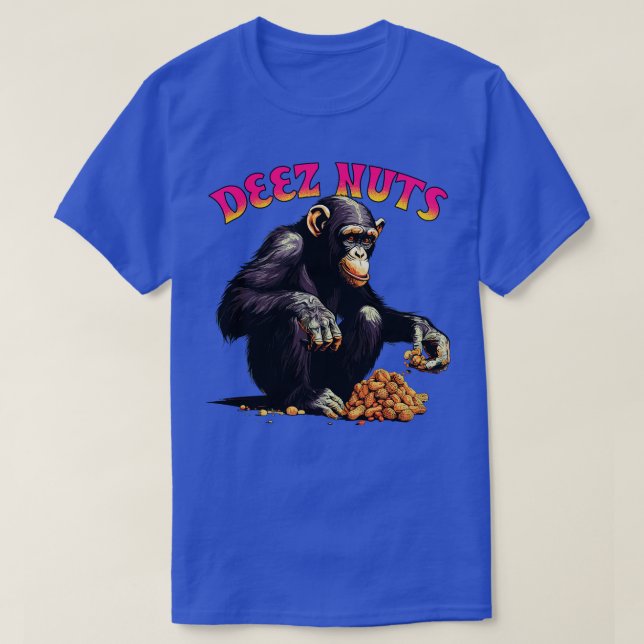 T-shirt Deez Nuts Chimpanzé (Design devant)