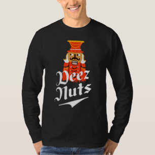 T-shirt Deez Nuts Nutcracker Nu Hommes et Femmes Drôle Noë