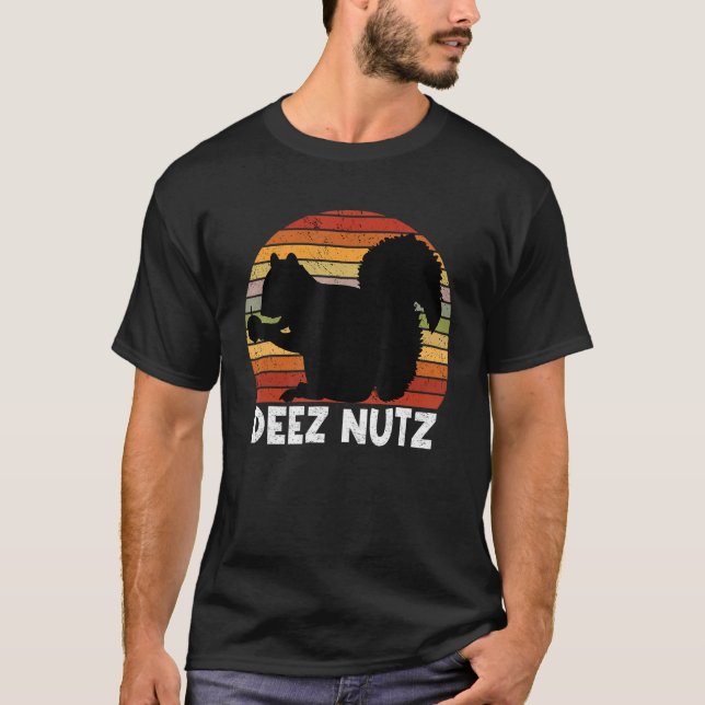 T-shirt Deez Nutz Casse-noix Écureuil Gopher Chipmunk Dees (Devant)