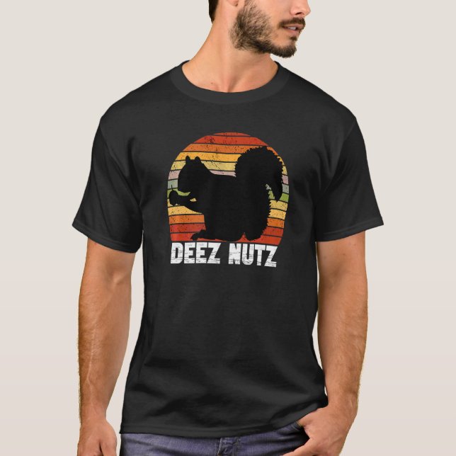 T-shirt Deez Nutz Noël Gopher  Disant Dees Nutz laid  (Devant)