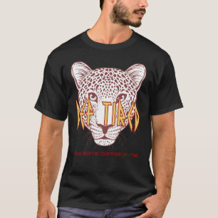 T-shirt Def Fatigué Verser Du Café Sur Moi Tigre Vintage L