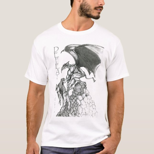 T-shirt Défaite avec le vers et le titre (Devant)