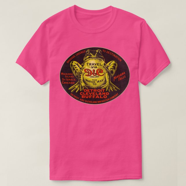 T-shirt Défaut DC Lake Lines Voyage Souvenir Bagage Labe (Design devant)