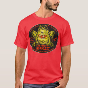 T-shirt Défaut DC Lake Lines Voyage Souvenir Bagage Labe