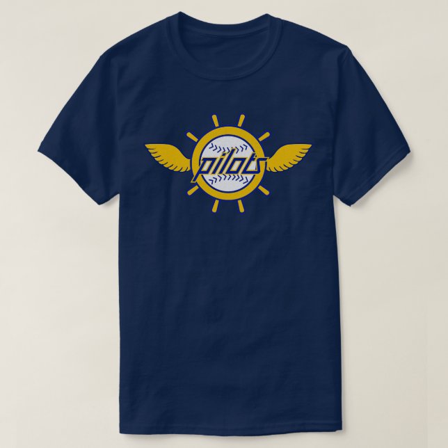 T-shirt Défaut de Seattle Pilots Baseball 1970 (Design devant)