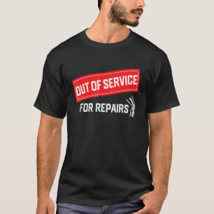 T-shirt Défaut de service pour les réparations Remplacemen