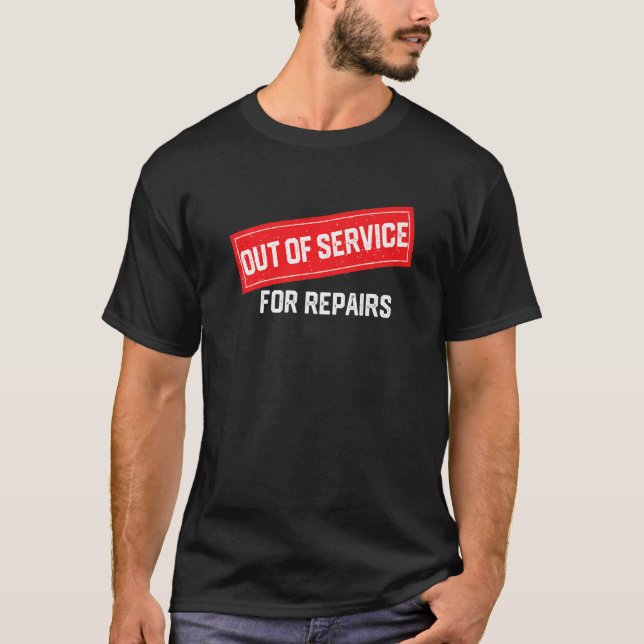T-shirt Défaut de service pour les réparations Remplacemen (Devant)