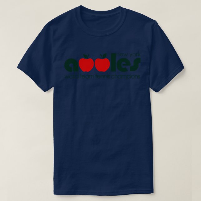 T-shirt Défaut New York Apples WTT Tennis Champs 1977 (Design devant)