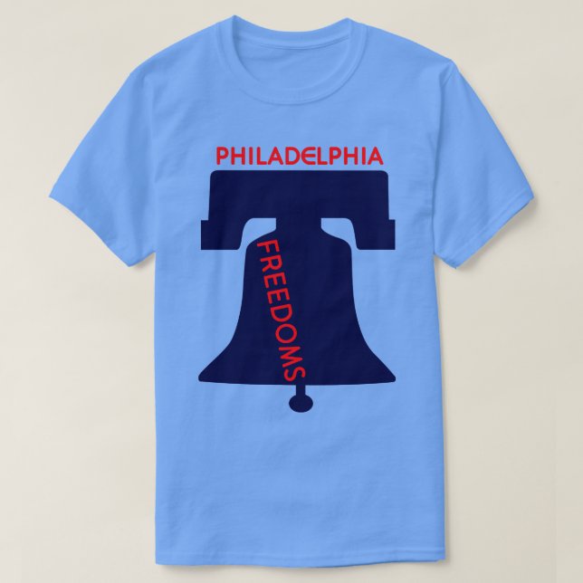 T-shirt Défaut Philadelphie Liberté Équipes Tennis 1974 (Design devant)