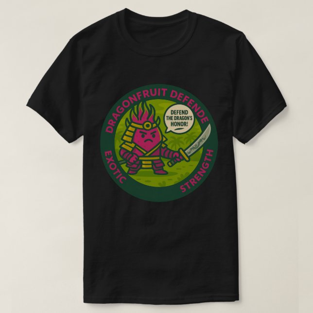 T-shirt Defend The Dragon's Honor Warrior Fruit  (Design devant)