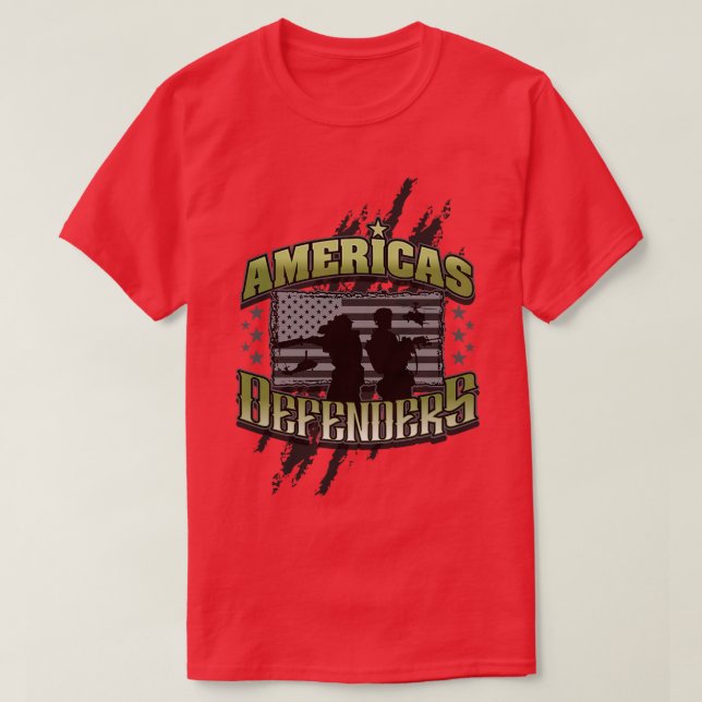 T-SHIRT DÉFENDEURS AMÉRICAINS (Design devant)