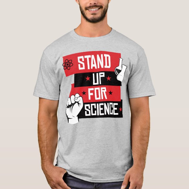 T-SHIRT DÉFENDEZ-VOUS POUR LA SCIENCE (Devant)
