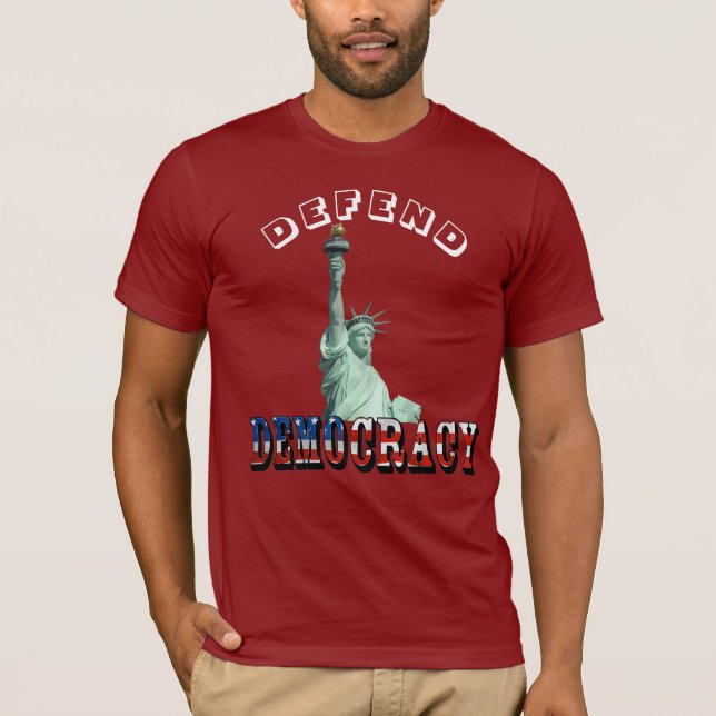 T-SHIRT DÉFENDRE LA DÉMOCRATIE (Devant)