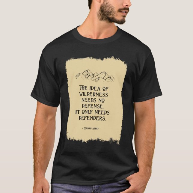 T-shirt Défendre la nature sauvage (Devant)
