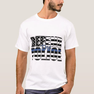 T-shirt DÉFENDRE LA POLICE - Ligne bleue