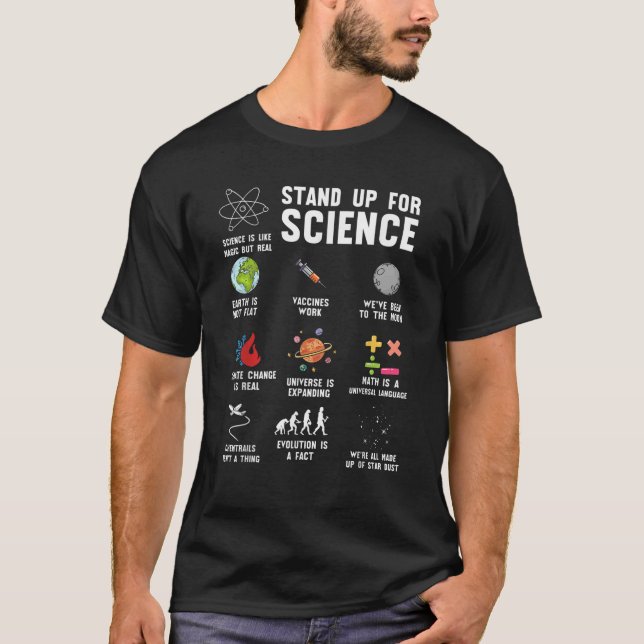 T-shirt Défendre La Science Le Changement Climatique (Devant)