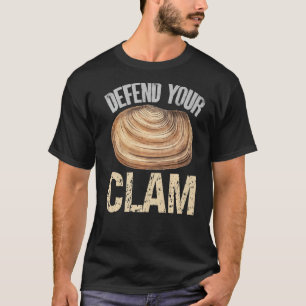 T-shirt Défendre toujours vos clams de créatures marines d