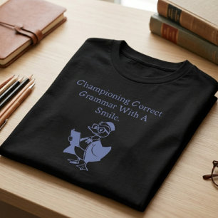 T-shirt Défendre une grammaire correcte avec un design sou