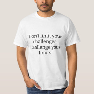 T-shirt Défendre vos limites Citation motivationnelle en a
