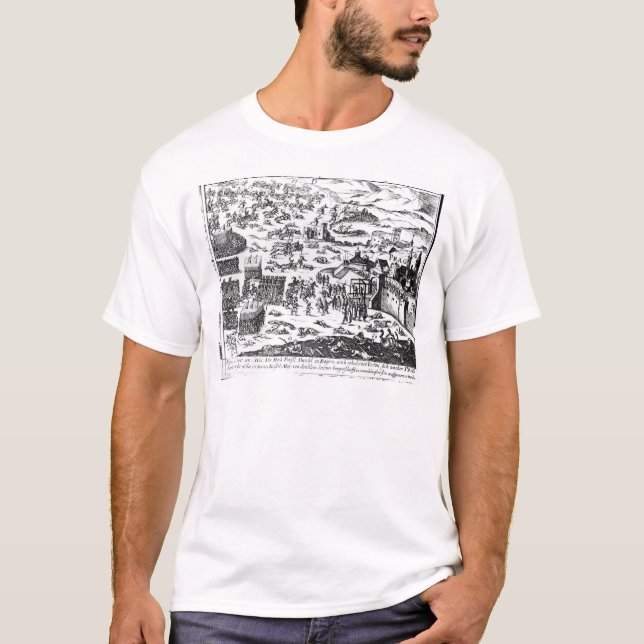 T-shirt Défenestration de Prague, 1618 (Devant)