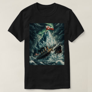 T-shirt Défense arctique du Groenland : mains hors du Groe