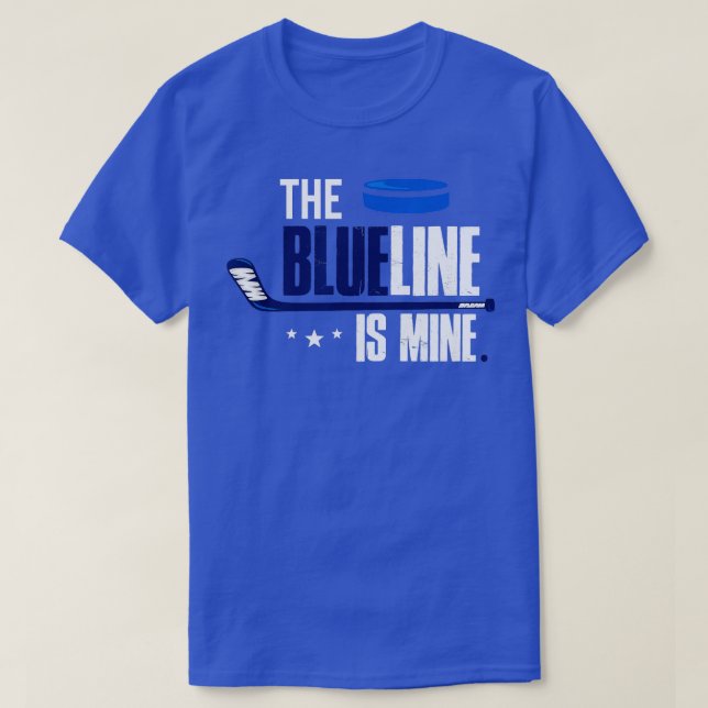 T-shirt Défenseur du hockey La Ligne bleue est la mienne (Design devant)