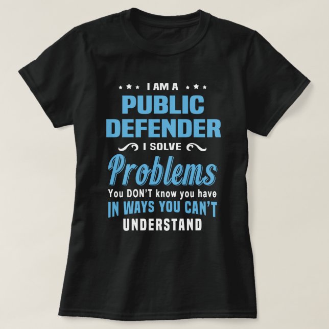 T-shirt Défenseur public (Design devant)