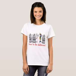 T-shirt défi à être ferme différente de licorne