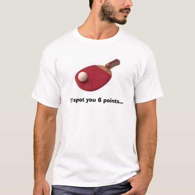 T-shirt Défi de ping-pong (Devant)