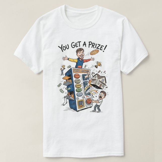 T-shirt Défi de prix drôle Cartoon  (Design devant)