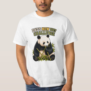 T-shirt Défi de régime de panda drôle pour la fête des pèr