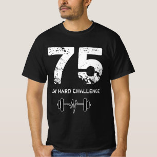 T-shirt Défi difficile de 75 jours Tee, entraînement Motiv