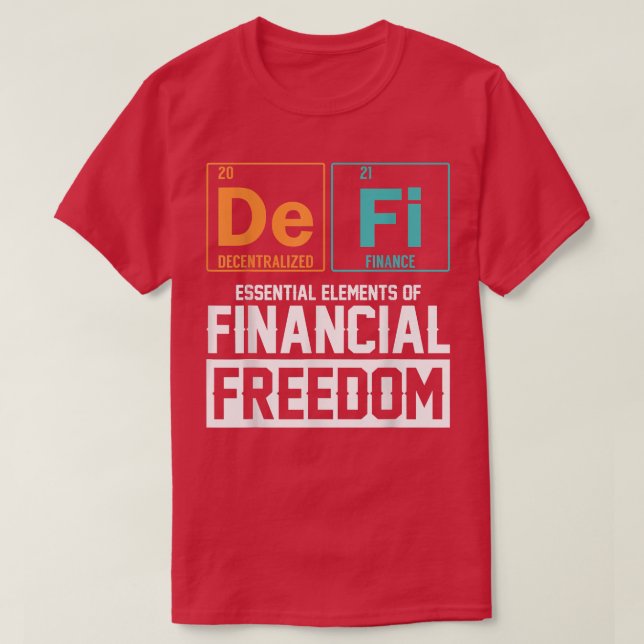 T-shirt Défi Éléments financiers décentralisés (Design devant)