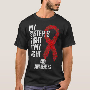 T-shirt Déficience cardiaque congénitale Le combat de ma s