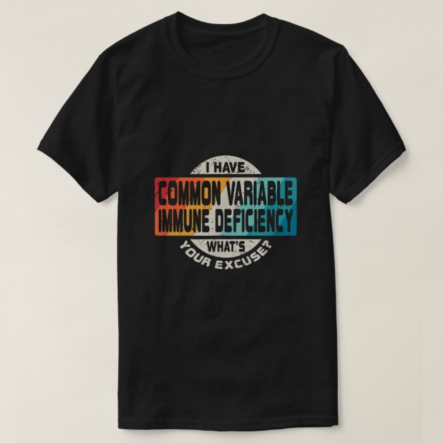 T-shirt Déficience immunitaire de variable commune (Design devant)
