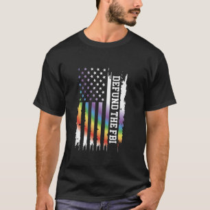 T-shirt Déficit Le Fbi États-Unis en désordre Arc-en-ciel