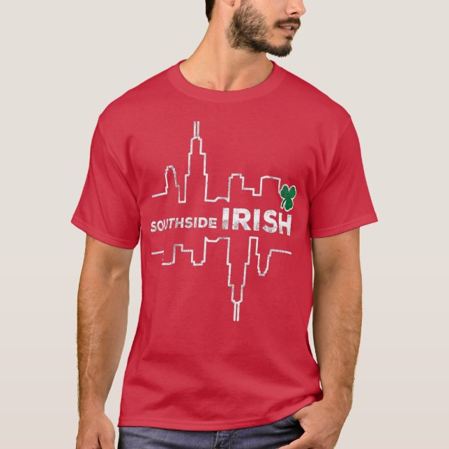 T-shirt Défilé de Jour de la Saint Patrick de South Irish  (Devant)