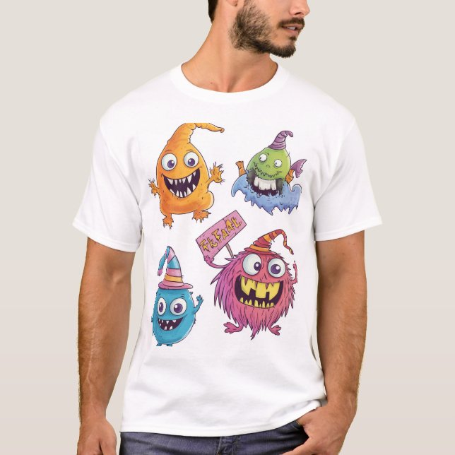 T-shirt Défilé de Monstre de Bonbons (Devant)