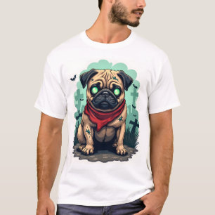 T-shirt Défilé de Pug Zombie