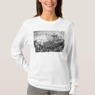 T-shirt Défilé de rue en bois mort, photographie